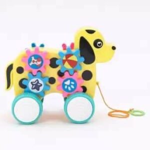 Dog Toy with Colorful Mechanical Rotating Gears